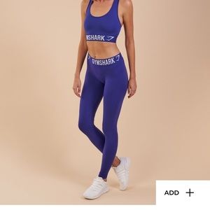 Gymshark fit legging— indigo and white—XS NWT